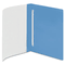 Smead Poly Report Cover, Prong Fastener, Letter, 1/2" Capacity, Clear/Blue, 10/Pack SMD87411