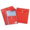 Smead Poly String & Button Envelope, 9 3/4 x 11 5/8 x 1 1/4, Red, 5/Pack SMD89547