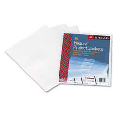 Smead Poly Translucent Project Jackets, Letter, 9 1/4 x 11 3/4, Clear, 5/Pack SMD85751