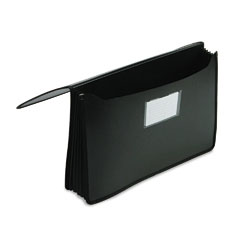 Smead Premium 5 1/4 Inch Expansion Wallets, Poly, Legal, Black SMD71510