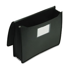 Smead Premium 5 1/4 Inch Expansion Wallets, Poly, Letter, Black SMD71500