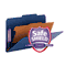 Smead Pressboard Classification Folders, Legal, Four-Section, Dark Blue, 10/Box SMD18732