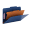 Smead Pressboard Classification Folders, Legal, Four-Section, Dark Blue, 10/Box SMD18732