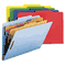 Smead Pressboard Classification Folders, Legal, Six-Section, Assorted Colors, 10/Box SMD19025