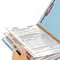Smead Pressboard Classification Folders, Legal, Six-Section, Blue, 10/Box SMD19030