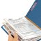 Smead Pressboard Classification Folders, Legal, Six-Section, Dark Blue, 10/Box SMD19035