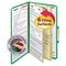 Smead Pressboard Classification Folders, Legal, Six-Section, Green, 10/Box SMD19033