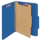 Smead Pressboard Classification Folders, Letter, Four-Section, Dark Blue, 10/Box SMD13732