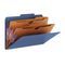 Smead Pressboard Classification Folders, Two Pocket Dividers, Legal, Dark Blue, 10/Box SMD19077