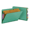 Smead Pressboard End Tab Classification Folders, Legal, Six-Section, Green, 10/Box SMD29785