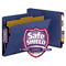 Smead Pressboard End Tab Classification Folders, Letter, 2 Section, Dark Blue, 10/Box SMD26884