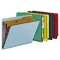 Smead Pressboard End Tab Classification Folders, Letter, Six-Section, Blue, 10/Box SMD26781