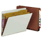 Smead Pressboard End Tab Classification Folders, Letter, Six-Section, Red, 10/Box SMD26860