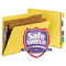 Smead Pressboard End Tab Classification Folders, Letter, Six-Section, Yellow, 10/Box SMD26789