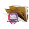 Smead Pressboard End Tab Classification Folders, Pockets, Legal, Six-Section, 10/Box SMD29710