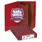 Smead Pressboard End Tab Folders, Legal, Six-Section, Bright Red, 10/Box SMD29783