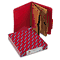 Smead Pressboard Folders, Two Pocket Dividers, Letter, Six-Section, Bright Red, 10/Box SMD14082