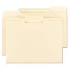 Smead Recycled 1/3 Top Tab File Folders, 11 Point Manila, 1/3, Letter, Beige, 100/Box SMD10346