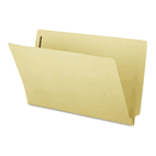 Smead Recycled End Tab Fastener Folders, Straight Cut, 11 Point, Legal, Manila, 50/Box SMD37160