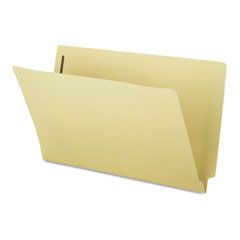 Smead Recycled End Tab Fastener Folders, Straight Cut, 11 Point, Legal, Manila, 50/Box SMD37160