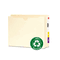 Smead Recycled End Tab File Jacket, Letter, Two Inch Expansion, Manila, 25/Box SMD76510