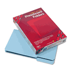 Smead Recycled Folders, One Inch Expansion, 1/3 Cut Top Tab, Legal, Blue, 25/Box SMD22530