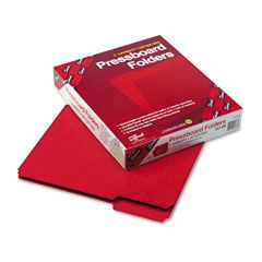 Smead Recycled Folders, One Inch Expansion, 1/3 Top Tab, Letter, Bright Red, 25/Box SMD21538