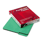 Smead Recycled Folders, One Inch Expansion, 1/3 Top Tab, Letter, Green, 25/Box SMD21546