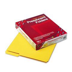 Smead Recycled Folders, One Inch Expansion, 1/3 Top Tab, Letter, Yellow, 25/Box SMD21562