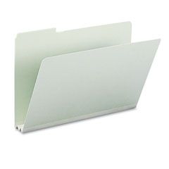 Smead Recycled Folders, Two Inch Expansion, 1/3 Top Tab, Legal, Gray Green, 25/Box SMD18234