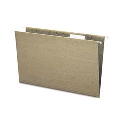 Smead Recycled Hanging File Folders, 1/5 Tab, 11 Point Stock, Legal, Green, 25/Box SMD65061
