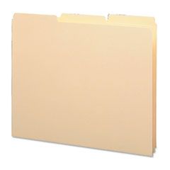 Smead Recycled Tab File Guides, Blank, 1/3 Tab, 18 Point Manila, Letter, 100/Box SMD50134