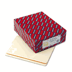 Smead Reinforced End Tab Manila Folders, 2/5 Cut, End Tab, Letter, 100/Box SMD24186