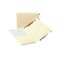 Smead Reinforced End Tab Pocket Folder, Fastener, Straight Cut, Letter, Manila, 50/Box SMD34100