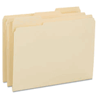 Smead Reinforced Tab Manila File Folder, 1/3 Cut Top Tab, Letter, 100/Box SMD10434