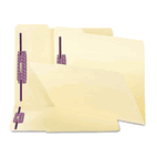 Smead SafeShield Fastener Folders, Manila, Two Inch Capacity, Letter, 50/Box SMD14555