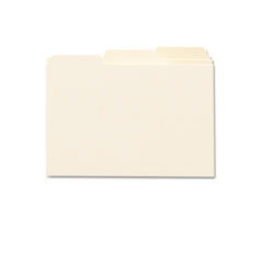 Smead Self-Tab Card Guides, Blank, 1/3 Tab, Manila, 4 x 6, 100/Box SMD56030
