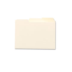 Smead Self-Tab Card Guides, Blank, 1/3 Tab, Manila, 5 x 8, 100/Box SMD57030