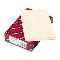 Smead Self-Tab Card Guides, Blank, 1/5 Tab, Manila, 5 x 8, 100/Box SMD57050