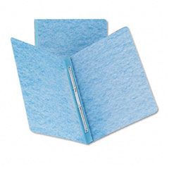 Smead Side Opening PressGuard Report Cover, Prong Fastener, Letter, Blue SMD81052