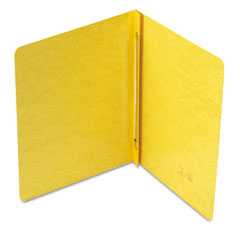 Smead Side Opening PressGuard Report Cover, Prong Fastener, Letter, Yellow SMD81852