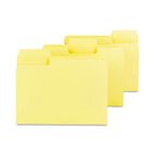 Smead SuperTab Colored File Folders, 1/3 Cut, Letter, Yellow, 100/Box SMD11984