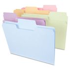 Smead SuperTab File Folders, 1/3 Cut Top Tab, Letter, Assorted Colors, 100/Box SMD11961