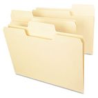 Smead SuperTab File Folders, 1/3 Cut Top Tab, Letter, Manila, 100/Box SMD10301