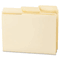 Smead SuperTab Guide Height Reinforced Folders, Top Tab, Letter, Manila, 100/Box SMD10395