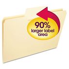 Smead SuperTab Heavyweight Folder, Manila, 1/3 Cut, Letter, 50/BX SMD10401