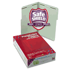 Smead Three Inch Expansion Fastener Folder, 1/3 Top Tab, Legal, Gray Green, 25/Box SMD19944