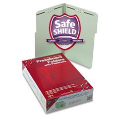Smead Three Inch Expansion Fastener Folder, 1/3 Top Tab, Legal, Gray Green, 25/Box SMD19944