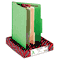 Smead Top Tab Classification Folders, Two Dividers, Six-Section, Green, 10/Box SMD14002