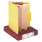 Smead Top Tab Classification Folders, Two Dividers, Six-Section, Yellow, 10/Box SMD14004